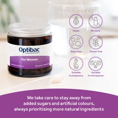 Viên uống Optibac For Women bổ sung lợi khuẩn hỗ trợ sức khỏe nữ giới (30 viên) Anh Quốc