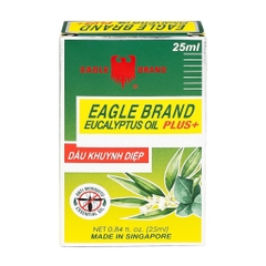 Dầu Khuynh Diệp Eagle Brand BST's Eucalyptus Oil PLUS + 25ml Singapore Chuẩn USA Chống Muỗi 8 Tiếng