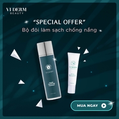 VI Derm Bộ Đôi Làm Sạch Chống Nắng