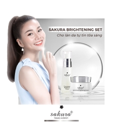 Bộ sản phẩm trắng da Sakura Brightening Set