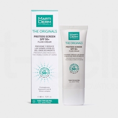 Kem Chống Nắng Phổ Rộng Toàn Diện Ngừa Lão Hóa, Phòng Chống Nám Quay Lại - MartiDerm The Originals Proteos Screen SPF50+ Fluid Cream