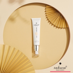 Kem trang điểm Sakura CC Cream Flawless Control Base SPF50+ PA+