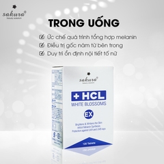 Viên uống giảm nám chuyên sâu Sakura HCL White Blossoms EX