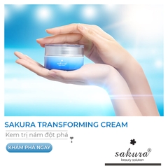 Kem dưỡng trắng da giúp giảm nám Sakura Transforming Cream