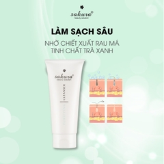 Sữa rửa mặt dành cho da dầu, mụn Sakura Purifying Cleanser