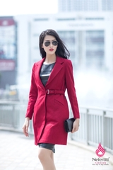 3MT146 - ÁO MĂNG TÔ THẮT ĐAI