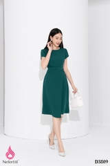 2D3809 - ĐẦM XOẮN EO CÁCH ĐIỆU