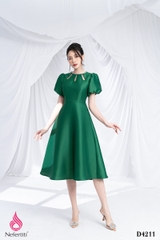 3D4211 - ĐẦM TAFTA XANH