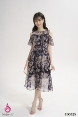 1D3825 - ĐẦM VOAN DÁNG XÒE