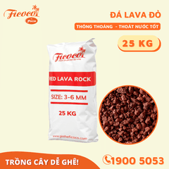 ĐÁ LAVA ĐỎ - 25KG