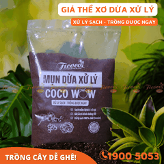 GIÁ THỂ XƠ DỪA XỬ LÝ COCO WOW - 5L