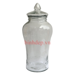 Bình thủy tinh 6 lít không vòi chân mây ngâm rượu sâm (6l)