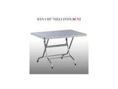 Bàn chữ nhật inox Hwata BCN2 304 70x110