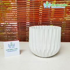 Chậu Nhựa Kim Cương Trồng Cây Để Bàn 12x13cm