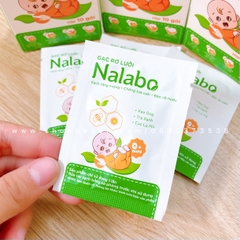 Gạc rơ lưỡi Nalabo cho bé - Hộp 10 gói