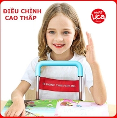 Giá Đỡ Chống Gù giúp bé ngồi viết thẳng lưng, Giá Đỡ Chống Cận Chống Gù với bàn viết thường, kết hợp, Ghế Chống Gù Cận