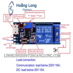 Mạch Tạo Trễ Đóng Ngắt Relay 0-24s NE555 XY-018