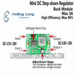 Mạch Nguồn Giảm Áp Buck DC-DC 3A Mini