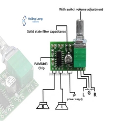 Mạch Khuếch Đại Âm Thanh Audio PAM8403 2X3W