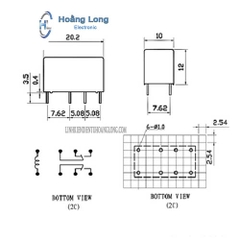 Relay 5V1A HUIKE 8 Chân HK19F-DC05V-SHG