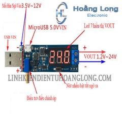 Mạch Tăng Áp - Hạ Áp Đa Năng DC 1.2-24V 3W