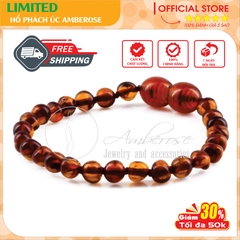 Vòng Tay Hổ Phách Amber Úc Cho Bé 0 - 10 tuổi VTAB1MND