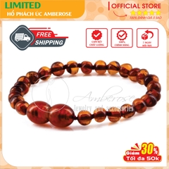 Vòng Tay Hổ Phách Amber Úc Cho Bé 0 - 10 tuổi VTAB1MND