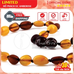 Vòng Cổ Hổ Phách Amber Úc Cho Bé 0 - 10 tuổi VCM3MOL