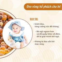 Vòng Tay Hổ Phách Amber Úc Cho Bé 0 - 3 tuổi ( Hạt nhỏ ) VTM4M2