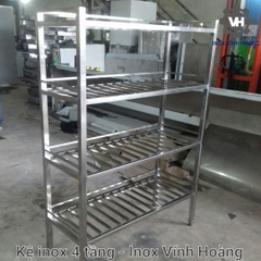 Kệ inox 4 tầng