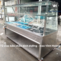 Tủ inox bán cháo dinh dưỡng