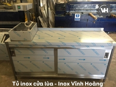 Tủ inox cửa lùa