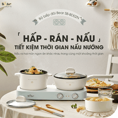 Bộ bếp đa năng kèm nồi chảo Bear SB-BD02N