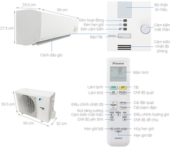 Máy lạnh Daikin Inverter 2 HP FTKC50UVMV