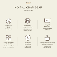 Nồi nấu chậm 1.5L Bear SB-NNC15