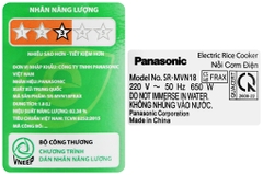 Nồi cơm điện Panasonic 1.8 lít SR-MVN18FRAX