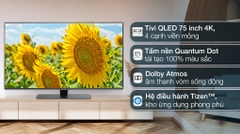 Smart Tivi QLED 4K 75 inch Samsung QA75Q80BAKXXV