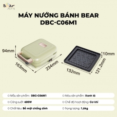 Máy nướng kẹp bánh mì Bear C06M1