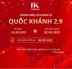 📢 THÔNG BÁO NGHỈ LỄ QUỐC KHÁNH 2/9