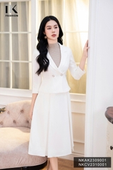 Vest 2 Lớp Tay Lỡ Cúc Bọc NKAK2309001