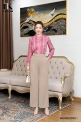 Áo Sơ Mi Dài Tay Cổ Tàu Tay Bồng NKSM2302001