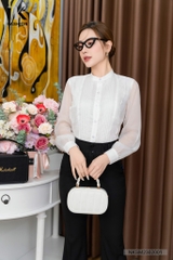 Áo Sơ Mi Dài Tay Cổ Tàu Tay Bồng NKSM2302001