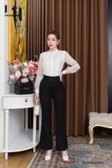 Áo Sơ Mi Dài Tay Cổ Tàu Tay Bồng NKSM2302001