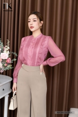 Áo Sơ Mi Dài Tay Cổ Tàu Tay Bồng NKSM2302001