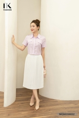 Áo Sơ Mi Croptop Cổ Đức Vạt Túi NKSM2306002
