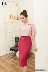 Áo Sơ Mi Tay Lỡ Cổ Sen NKSM2306007