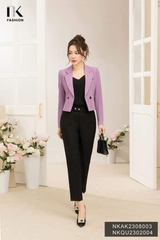 NK FASHION Áo Vest Lửng 2 cúc NKAK2308003
