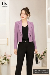 NK FASHION Áo Vest Lửng 2 cúc NKAK2308003