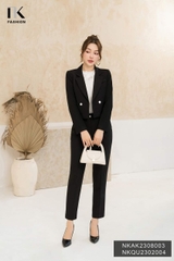 NK FASHION Áo Vest Lửng 2 cúc NKAK2308003