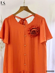 Váy Đầm Maxi Gun Nữ Tính Dáng Suông Thoải Mái NKDV2503002